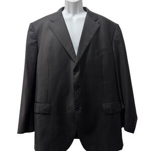 Daniel Cremieux‎ Loro Piana Super 160s Wool Blazer Black Men’s Size 48R